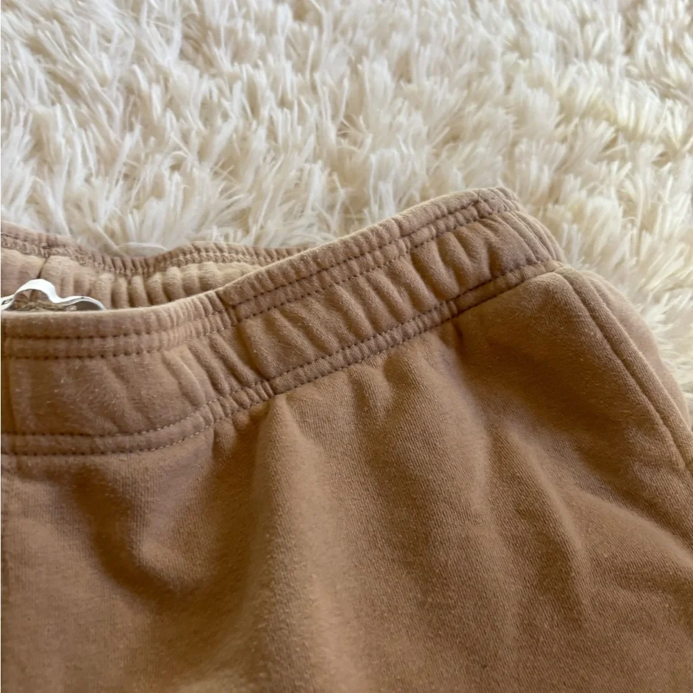 BP Nordstrom tan knit loose fit drawstring shorts size large